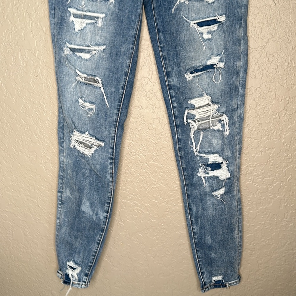 AE Ne(x)t Level High Waisted Jegging Patched distressed demin - Picture 5 of 11